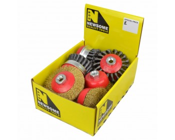 Box of Assorted Angle Grinder Brushes